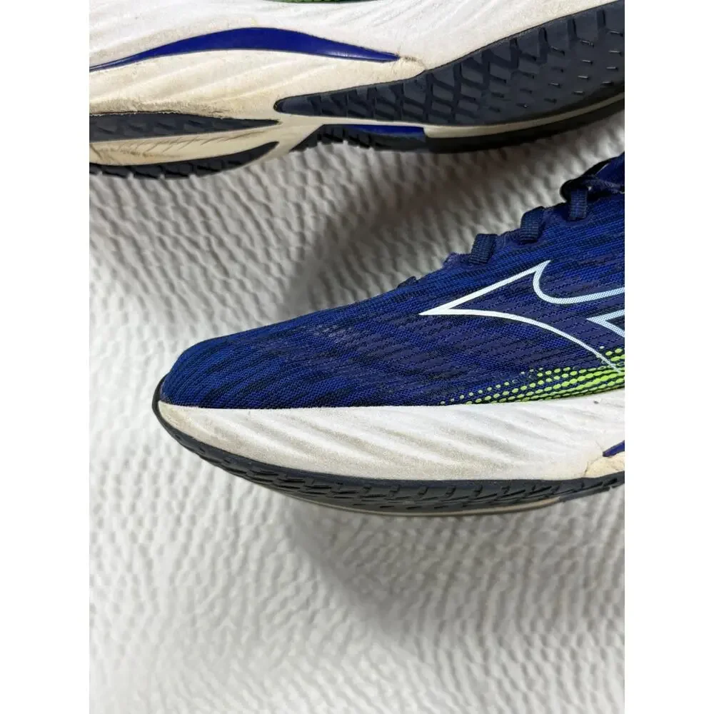 Mizuno Shoes Mens Size 13 Blue Green Wave Rider 28 Athletic Running Sneakers